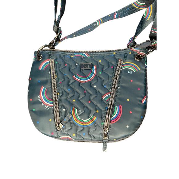 Lug Rainbow Navy Small Swivel Convertible Crossbody Bag - Picture 4 of 7